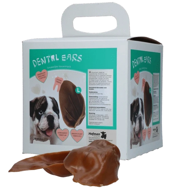 Friandises à mâcher pour chiens, 24 pièces – Dental Ears Large