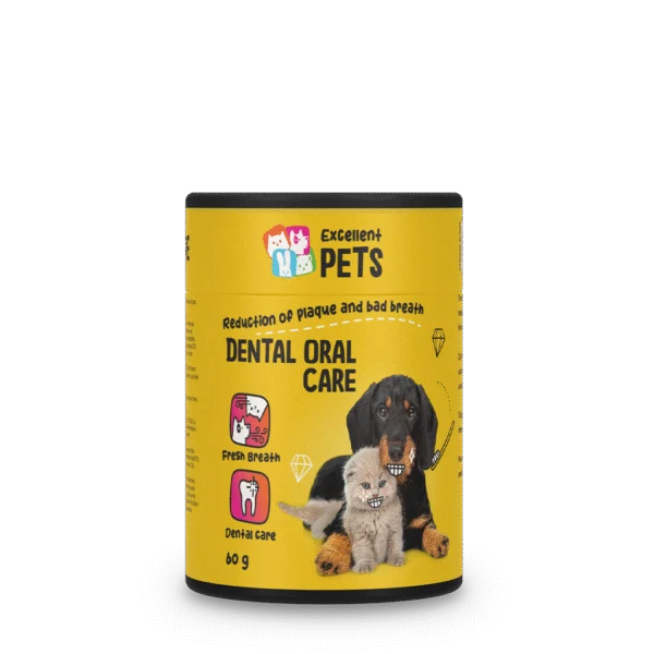 Poudre dentaire pour chiens et chats, 60 g – Excellent Pets Dental Oral Care