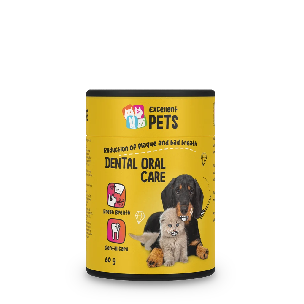 Poudre dentaire pour chiens et chats, 60 g – Excellent Pets Dental Oral Care – Image 1