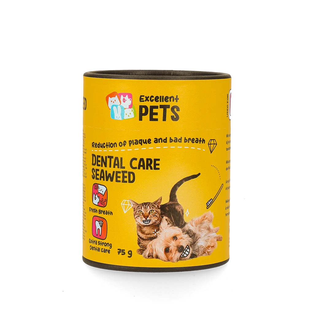 Complément dentaire pour chiens et chats, 75 g – Excellent Pets Dental Care Seaweed – Image 1