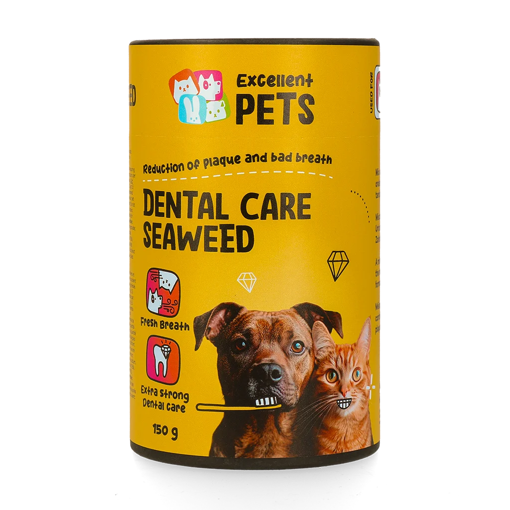 Complément alimentaire dentaire pour chiens et chats, 150 g – Excellent Pets Dental Care Seaweed – Image 1