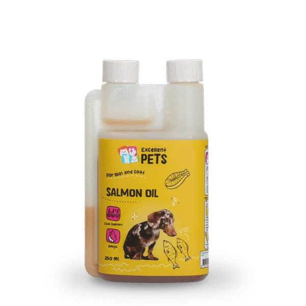 Huile de saumon pour chiens avec oméga 3 et 6, 250 ml – Excellent Pets Dog Salmon Oil