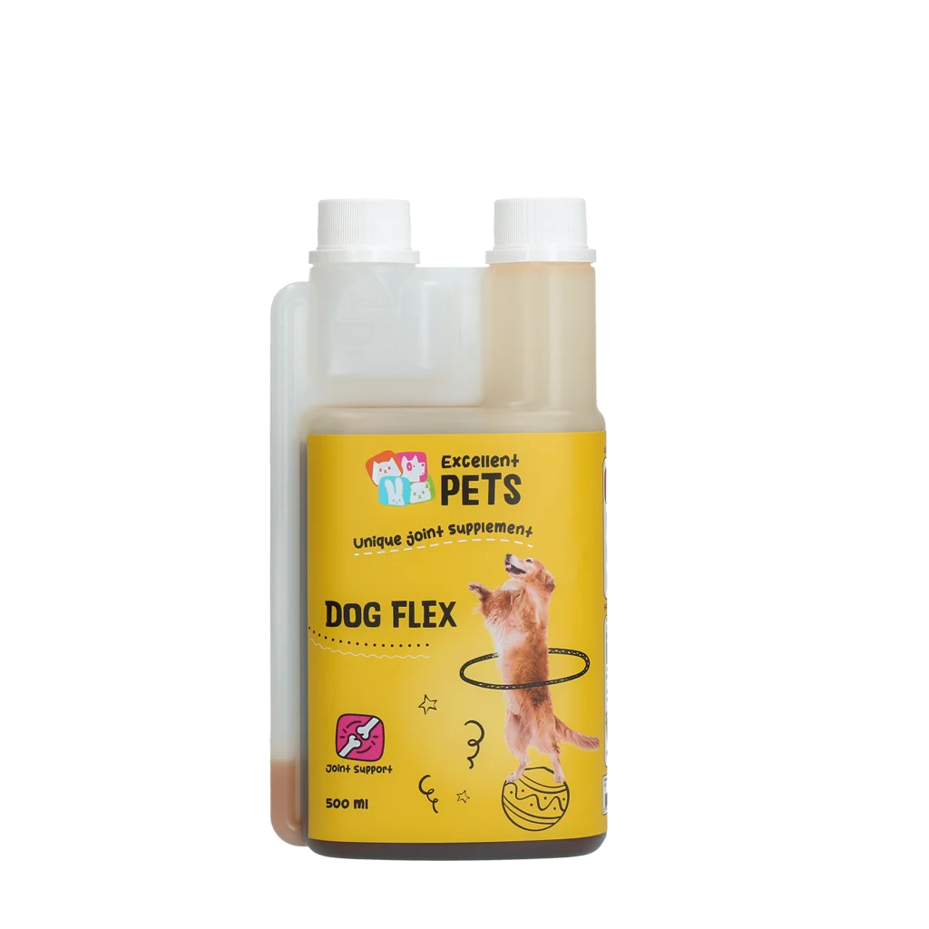 Complément liquide pour les articulations des chiens, 500 ml – Excellent Pets Dog Flex – Image 1
