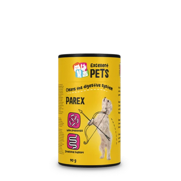 Complément pour chiens avec prébiotiques sous forme de bouchées, 90 g – Excellent Pets Dog Parex