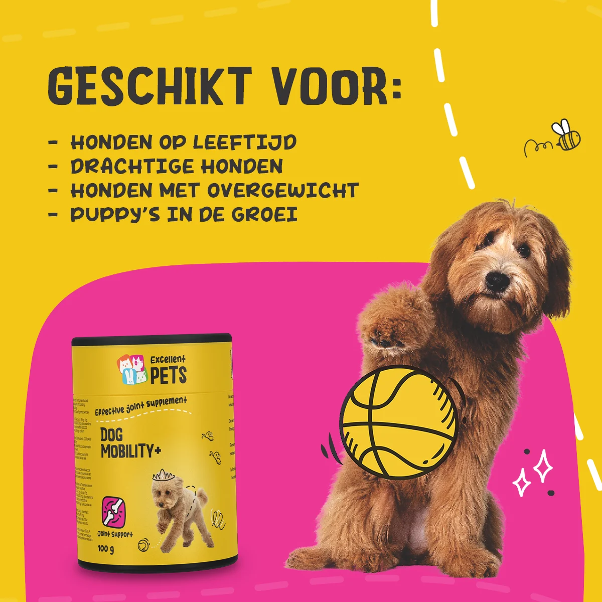 Complément pour les articulations du chien en poudre, 750 g – Excellent Pets Dog Mobility+ – Image 6