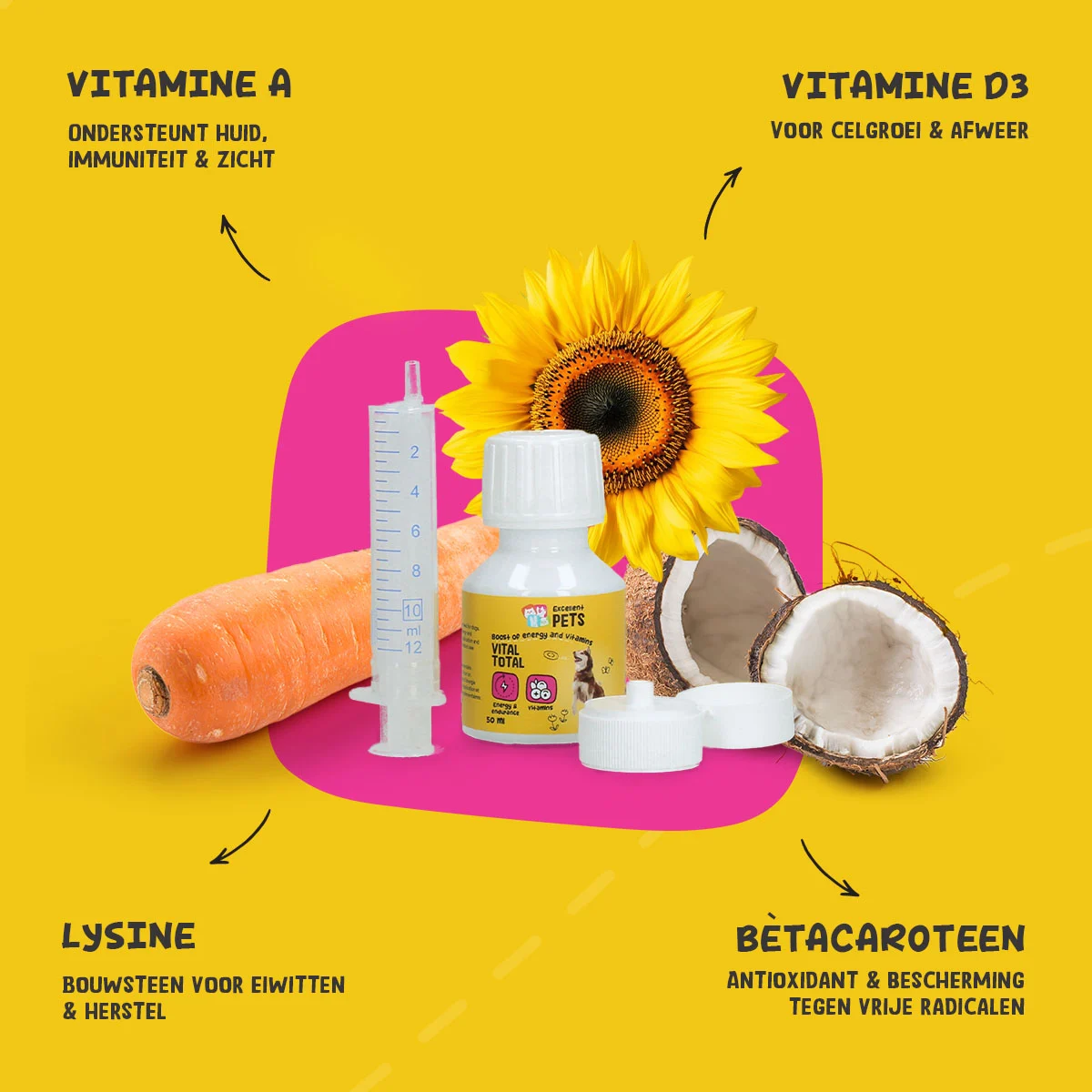 Complément liquide pour chiens avec vitamines, 50 ml – Excellent Pets Vital Total – Image 6