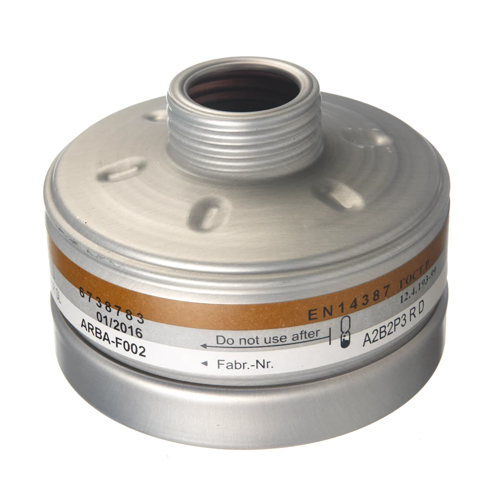 Filtre pour masque A2B2-P3 avec raccord fileté RD40 – Filtre Dräger RD 40 A2B2-P3 – Image 1