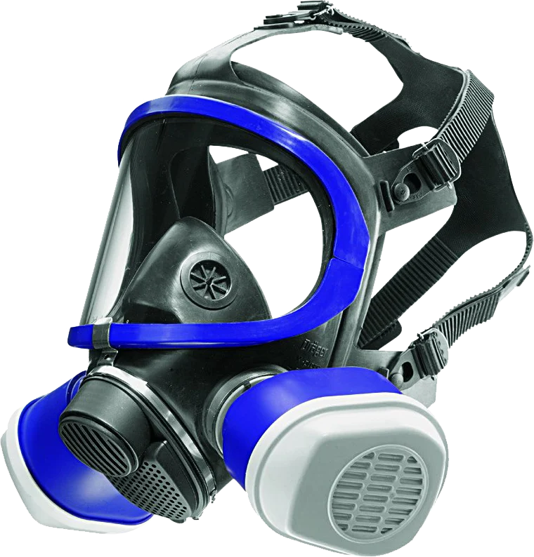 DRAGR55270.png Masque complet avec raccord à baïonnette pour deux filtres, sans filtres – Dräger X-plore 5500 – Image 1