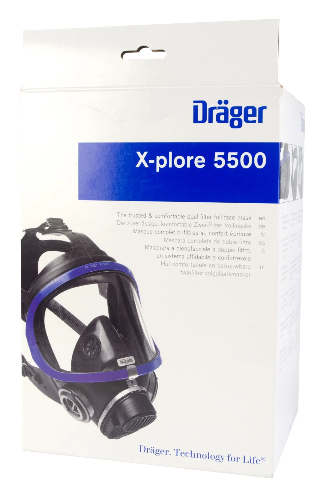 Masque complet avec raccord à baïonnette pour deux filtres, sans filtres – Dräger X-plore 5500 – Image 3