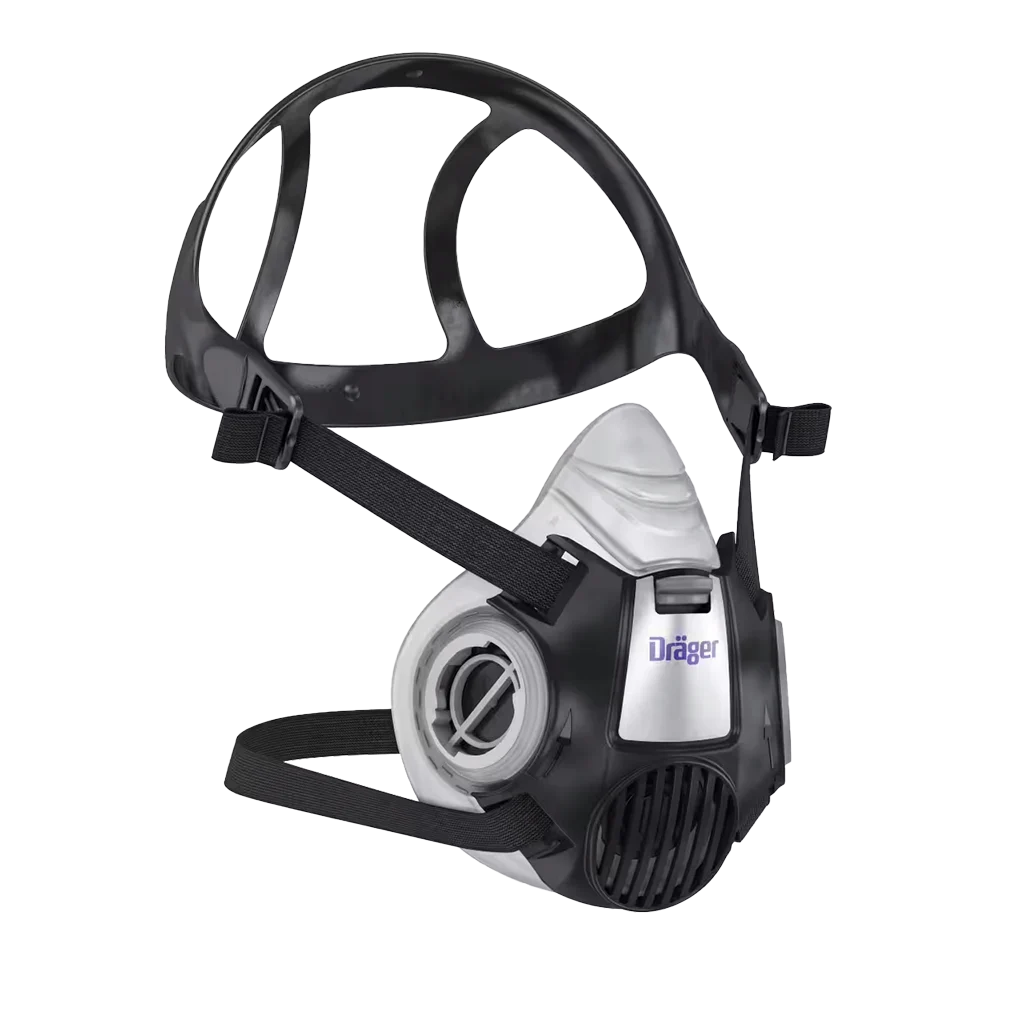 Demi masque avec corps de masque en silicone et raccord à baïonnette, M – Dräger X-plore 3300 – Image 1