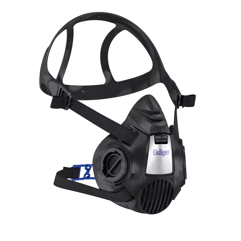 Demi masque avec DrägerFlex et raccord à baïonnette, M – Dräger X-plore 3500 – Image 1