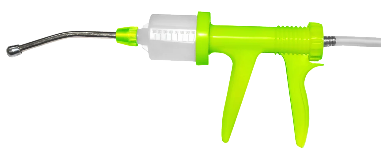 Pistolet doseur automatique avec embout de 12 cm, 80 ml – Hofman Animal Care Drench-gun Automatic – Image 2