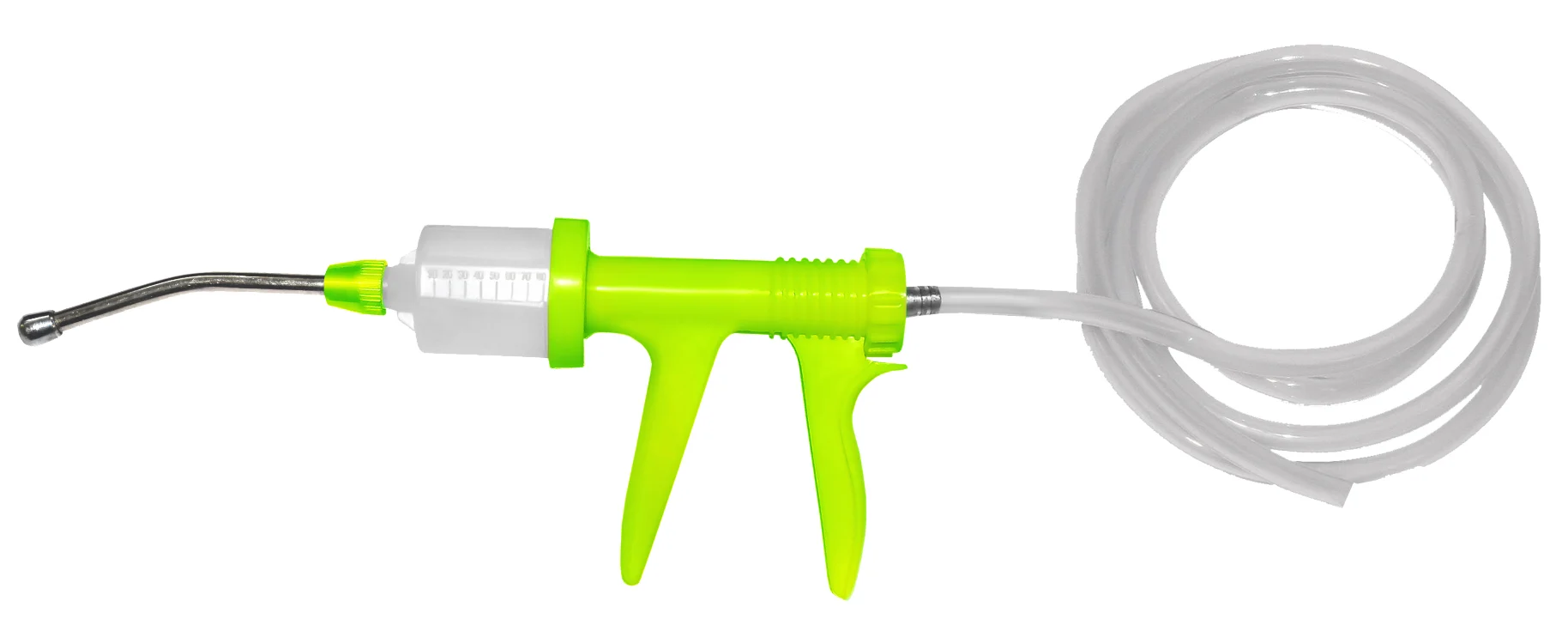 Pistolet doseur automatique avec embout de 12 cm, 80 ml – Hofman Animal Care Drench-gun Automatic – Image 1