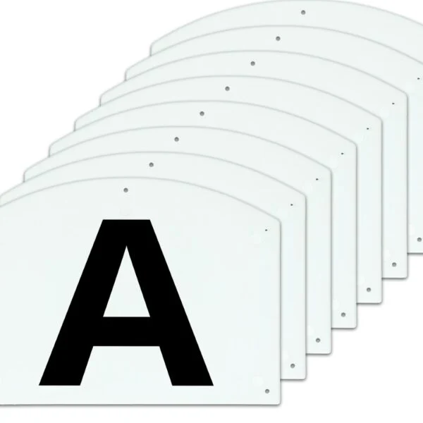 Lettres de dressage pour carrière ABCEFHKM, 30 x 20 cm – Vplast