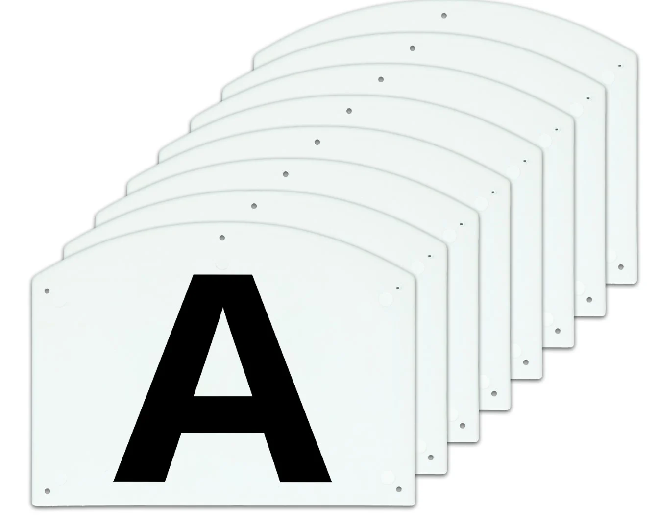 Lettres de dressage pour carrière ABCEFHKM, 30 x 20 cm – Vplast – Image 1