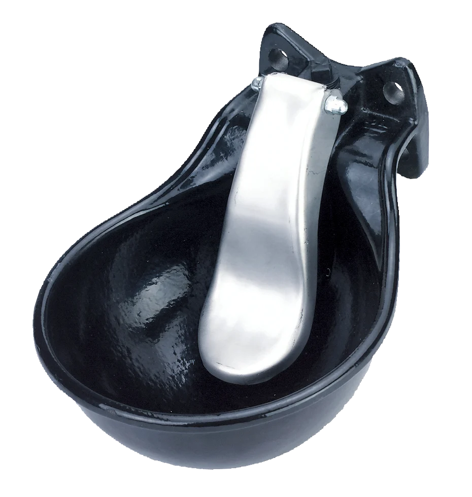 Abreuvoir à palette en acier inoxydable pour chevaux et bovins, métal émaillé – Image 1