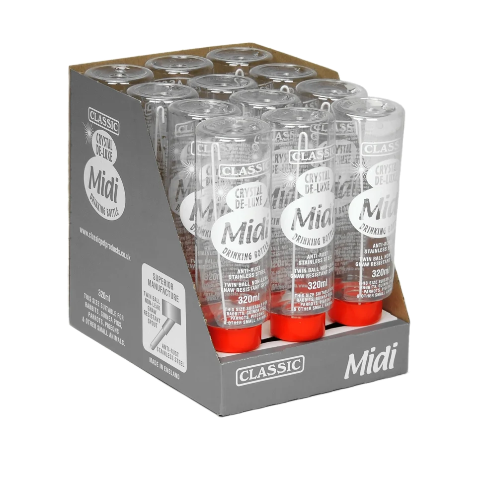 Bouteille pour rongeurs en plastique, 320 ml – Classic Crystal Deluxe – Image 3