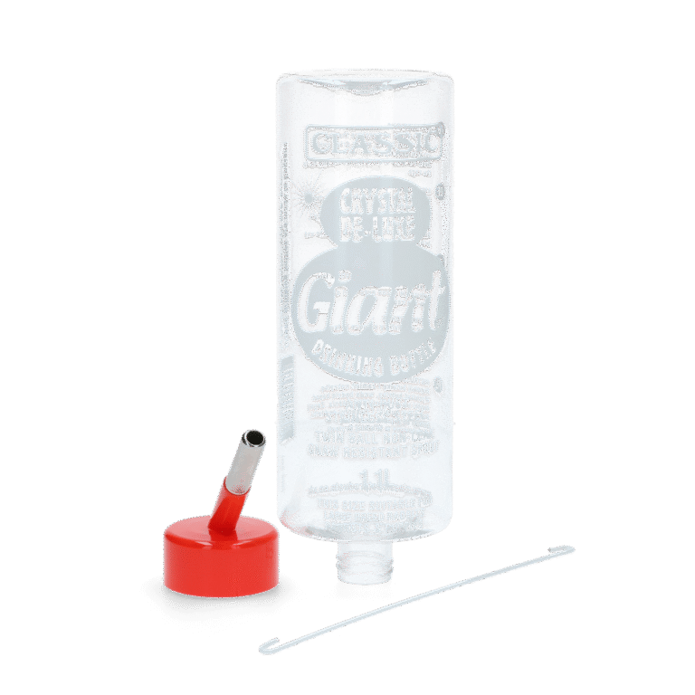 Bouteille à eau en plastique pour rongeurs, 1100 ml – Classic Crystal Deluxe