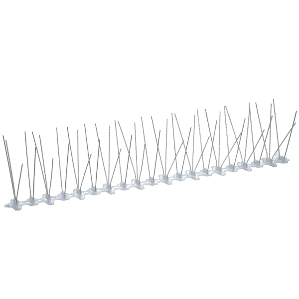 Pics anti pigeons avec base en plastique et pics en acier inoxydable 304, 50 cm, 50 pics – Hofman Pest Control