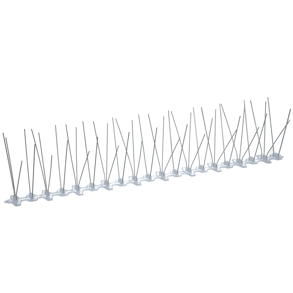 Pics anti pigeons avec base en plastique et pics en acier inoxydable 304, 50 cm, 50 pics – Hofman Pest Control – Image 1