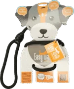 Harnais pour chien avec laisse en corde, noir – Modèle à poignée Easy Walk
