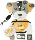 Harnais pour chien avec laisse en corde, noir, Mini 300 cm – Modèle épaules Easy Walk