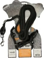 Harnais pour chien avec laisse en corde, noir, Regular 345 cm – Easy Walk modèle à bandoulière – Image 2