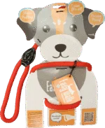 Harnais pour chien avec laisse en corde, rouge – Easy Walk modèle à main