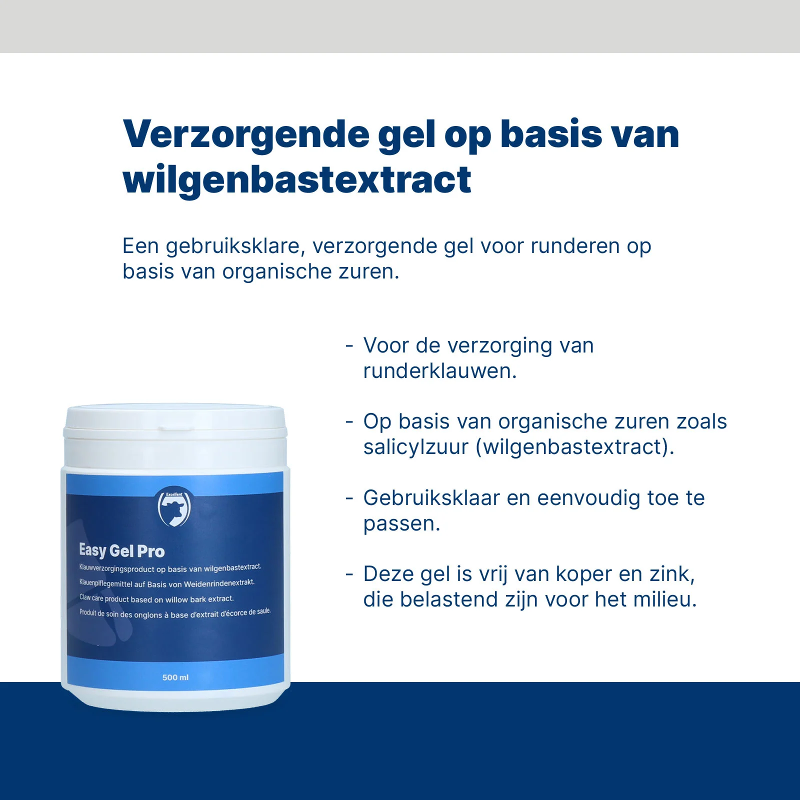 Gel de soin pour bovins à l’extrait d’écorce de saule – Excellent Easy Gel Pro – Image 2