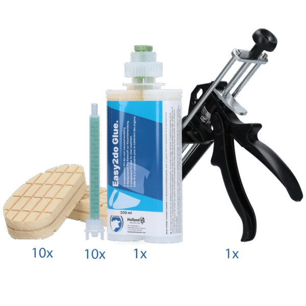 Kit de démarrage de colle à sabot pour 10 traitements, 200 ml – Excellent Easy2do Glue
