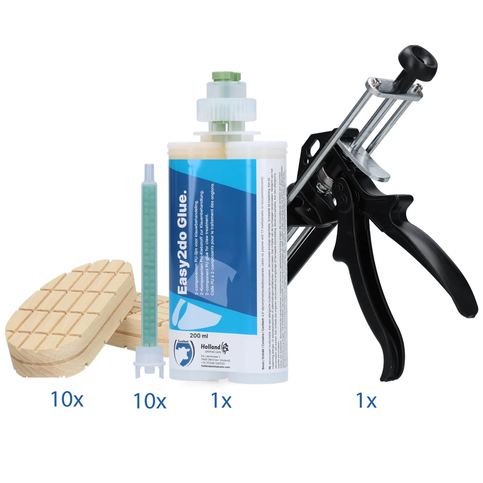 Kit de démarrage de colle à sabot pour 10 traitements, 200 ml – Excellent Easy2do Glue – Image 1