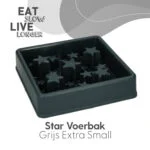 Gamelle anti glouton pour chiens à motif en forme d’étoile, XS 14 cm, grise – Eat Slow Live Longer Star – Image 2