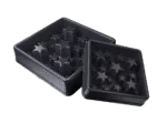 Gamelle anti-glouton pour chien avec motif en étoiles, S 20,5 cm, grise – Eat Slow Live Longer Star