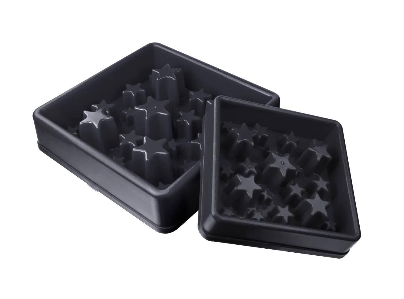 EATS012G.png Gamelle anti glouton pour chien à motif d’étoiles, L 30 cm, grise – Eat Slow Live Longer Star – Image 1