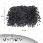 Tapis de fouille pour chiens avec bandes de tissu, gris, 44 x 28 cm – Eat Slow Live Longer Play Mat – Image 6