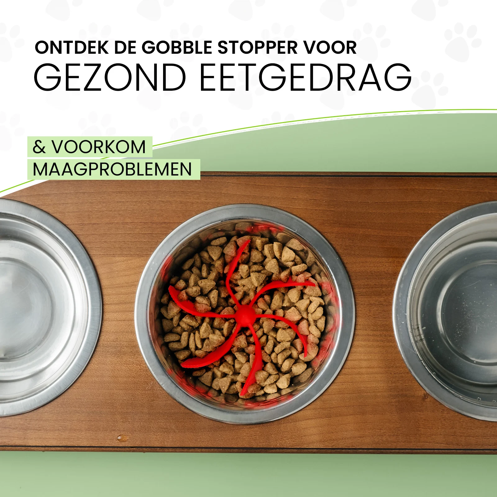 Insert anti-glouton pour gamelle de chien avec ventouses, vert M, diamètre de la base 11,5 cm – Eat Slow Live Longer Gobble Stopper – Image 4