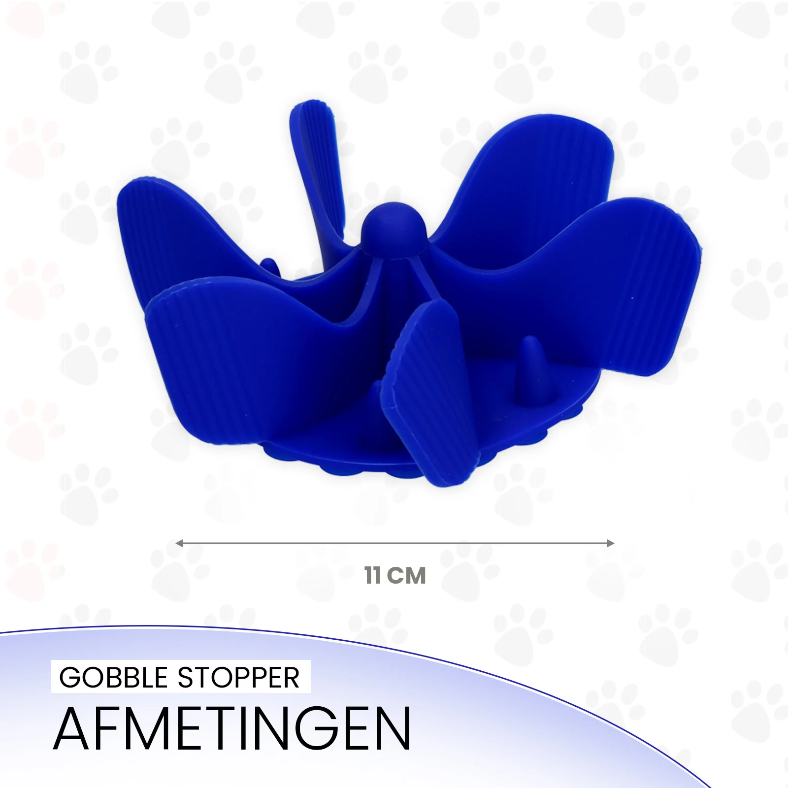 Insert anti-glouton pour gamelle de chien avec ventouses, bleu M, diamètre de la base 11,5 cm – Eat Slow Live Longer Gobble Stopper – Image 5