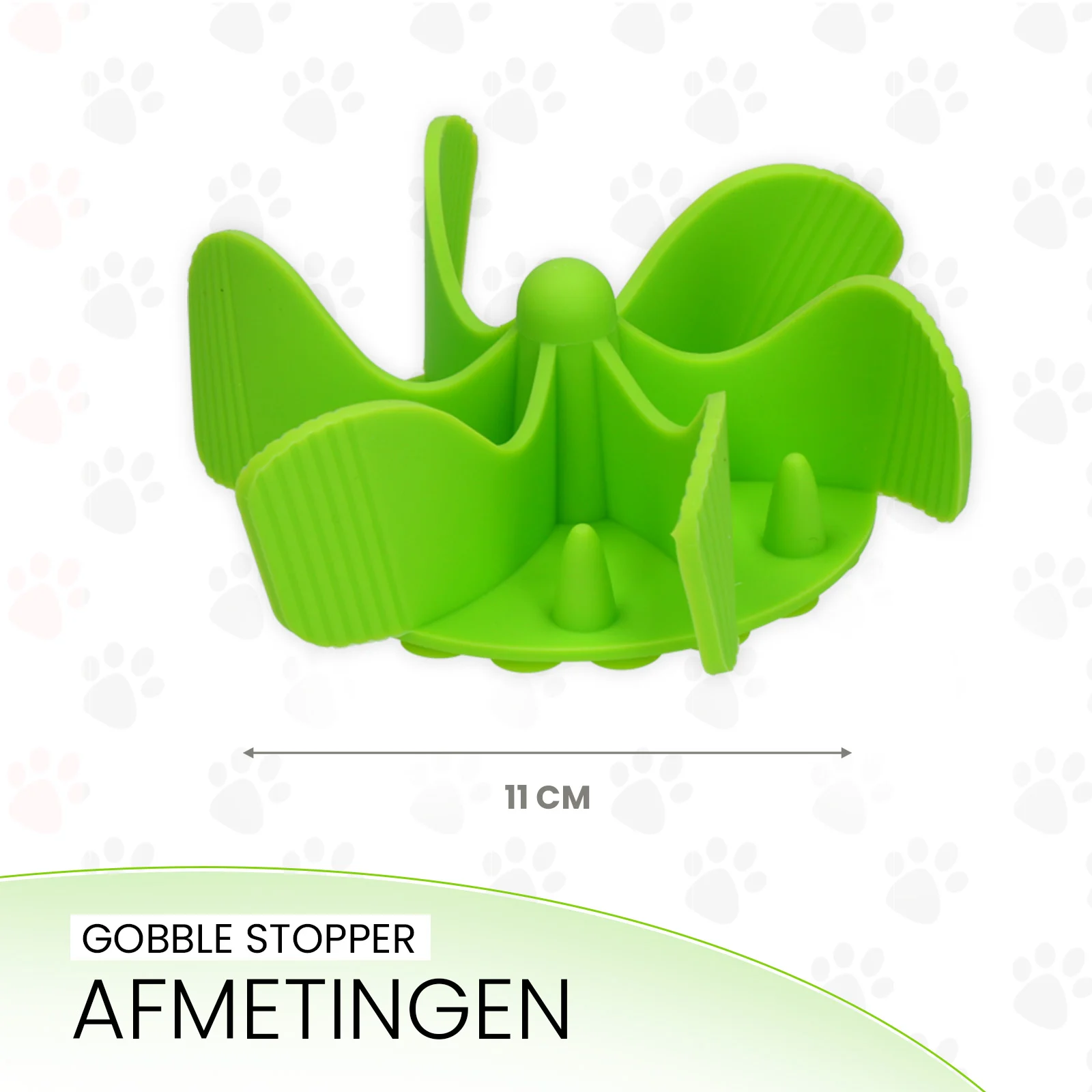 Insert anti-glouton pour gamelle de chien avec ventouses, vert M, diamètre de la base 11,5 cm – Eat Slow Live Longer Gobble Stopper – Image 5