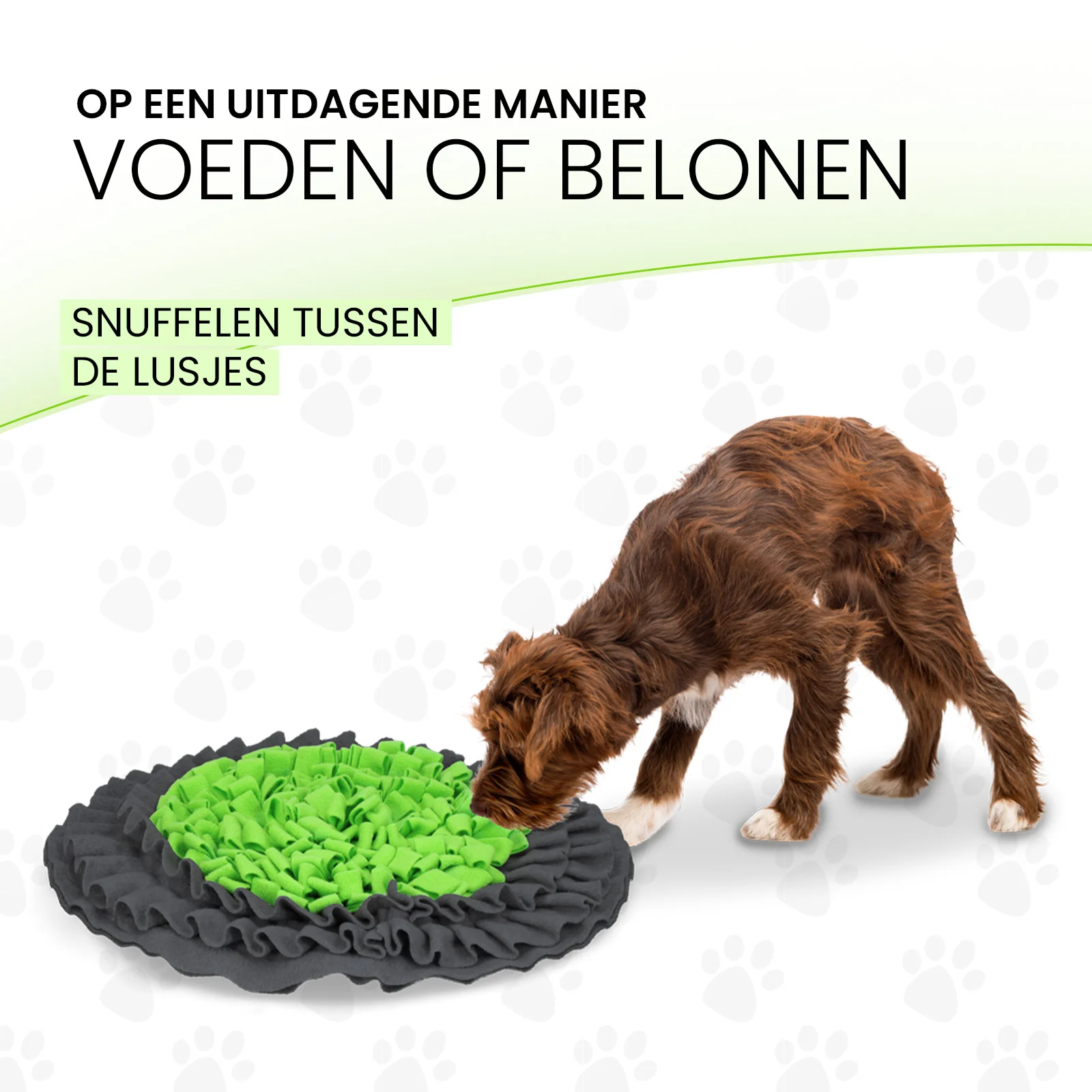 Tapis de fouille avec cordon de serrage Ø 50 cm – Eat Slow Live Longer Snuffle Mat – Image 4