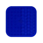 Tapis de léchage pour chiens avec picots et motif en nid d’abeille, 21 x 21 cm, Bleu – Eat Slow Live Longer Lick Mat Duo M – Image 2