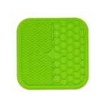 Tapis à lécher pour chiens avec picots et alvéoles, 21 x 21 cm, vert – Eat Slow Live Longer Lick Mat Duo M – Image 2
