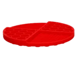 Tapis de léchage rond à alvéoles profondes, rouge, ø 21 cm – Eat Slow Live Longer Lick Mat Dimensions Circle – Image 3