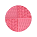 Tapis de léchage rond avec compartiments profonds, rose, ø 21 cm – Eat Slow Live Longer Lick Mat Dimensions Circle – Image 3