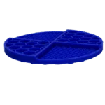 Tapis de léchage rond avec compartiments profonds, bleu, ø 21 cm – Eat Slow Live Longer Lick Mat Dimensions Circle – Image 3