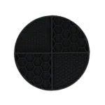 Tapis de léchage rond à compartiments profonds, gris, ø 21 cm – Eat Slow Live Longer Lick Mat Dimensions Circle – Image 2