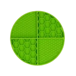 Tapis de léchage rond avec compartiments profonds, vert, ø 21 cm – Eat Slow Live Longer Lick Mat Dimensions Circle – Image 2