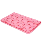 Tapis à lécher pour chiens avec pétales en forme de fleur et ventouses, 21 x 34 cm, rose – Eat Slow Live Longer Lick Mat Dimensions Flower – Image 3