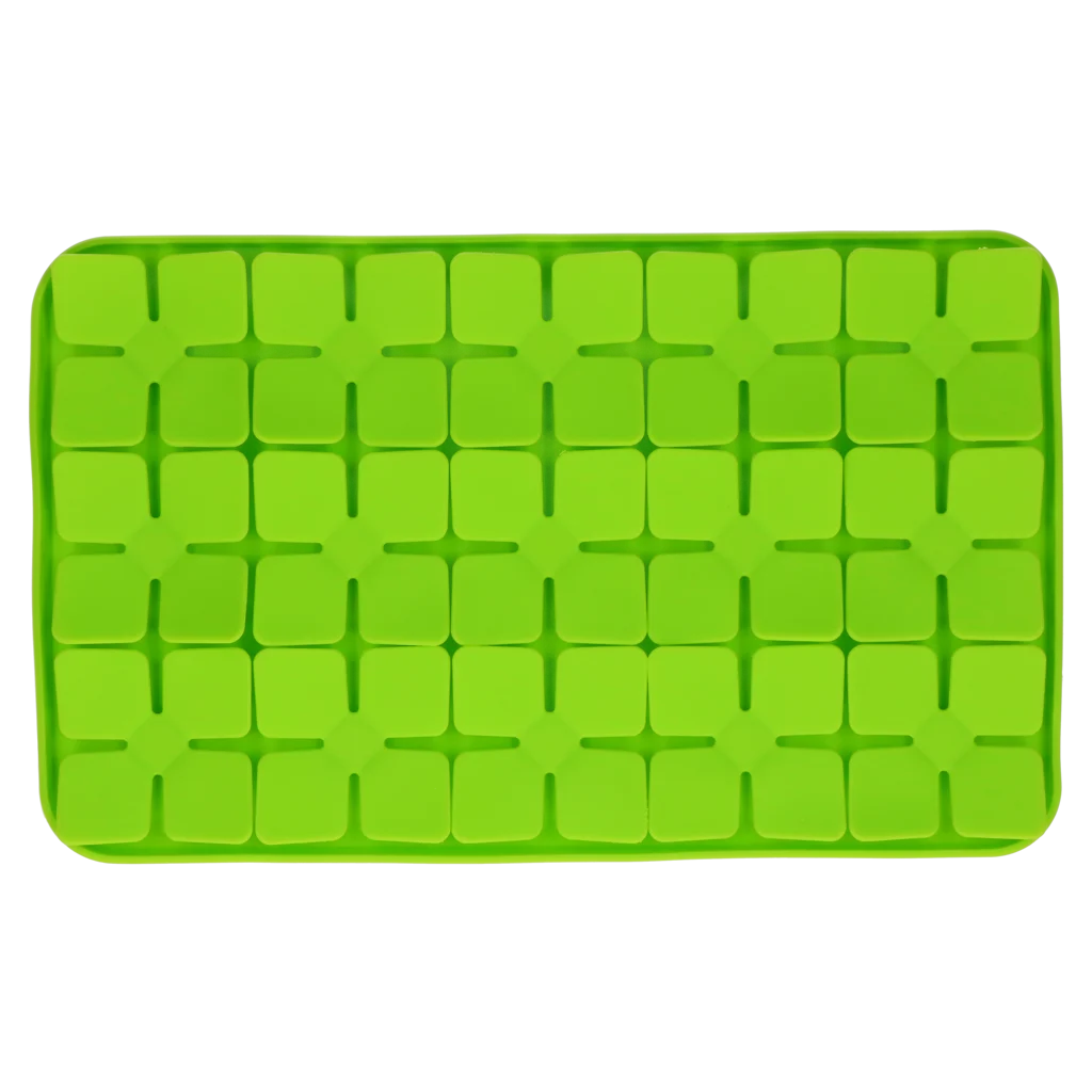 Tapis de léchage pour chiens avec rabats en forme de fleurs et ventouses, 21 x 34 cm, vert – Eat Slow Live Longer Lick Mat Dimensions Flower – Image 2