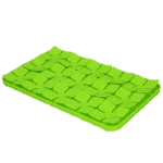Tapis de léchage pour chiens avec rabats en forme de fleurs et ventouses, 21 x 34 cm, vert – Eat Slow Live Longer Lick Mat Dimensions Flower – Image 3