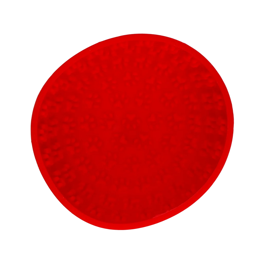 Gamelle anti glouton pour chiens avec tapis de léchage, rouge, 17 cm – Eat Slow Live Longer Lick Mat Wobble Bowl – Image 2